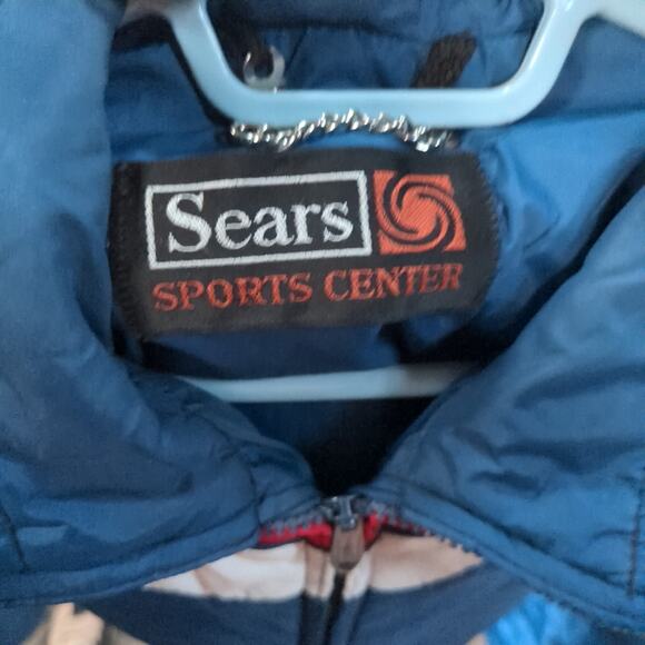 Vintage Sears Jacket Womens L Blue Full Zip Lined Ski Snow Winter Field - Picture 6 of 9